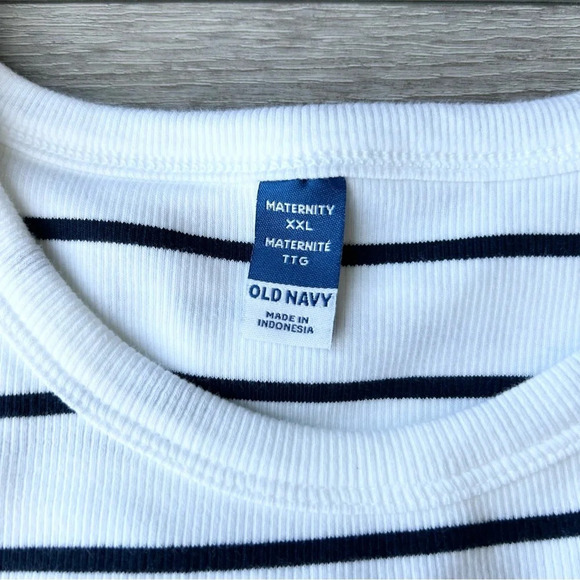 NWT Old Navy  Maternity Striped Sleeveless Rib-Knit Nursing Dress - Picture 6 of 16